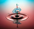 Water drop collision Royalty Free Stock Photo