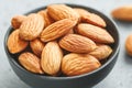 Macro photography of fresh almond nuts