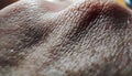 Macro photography of a human hand showing detailed skin texture.