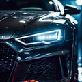 Macro photography of the led lights of an Audi RS7, Generative AI Royalty Free Stock Photo