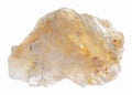 raw Belomorite (peristerite) stone on white Royalty Free Stock Photo