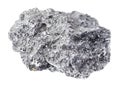 raw Graphite stone on white Royalty Free Stock Photo