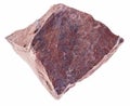 rough red jasper stone on white Royalty Free Stock Photo