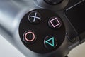 Macro photography of play station 4 controller buttons