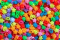 Macro photography of some colorful star beads Royalty Free Stock Photo