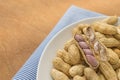 Macro picture of peanuts Royalty Free Stock Photo