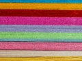 Pile of multicolored paper
