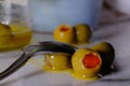 Macro Pimiento Stuffed Olives