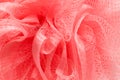 Macro pink Bath Sponge Royalty Free Stock Photo