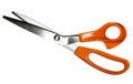 Macro pinking shears or scissors Royalty Free Stock Photo