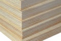 Macro plywood boards stacked