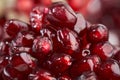 Macro of pomegranate seeds Royalty Free Stock Photo