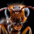 Macro Portrait of a Lone Ant: Tiny World Magnified