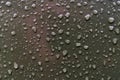 Macro raindrop background in rainy day Royalty Free Stock Photo