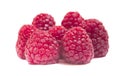 Macro of raspberry fruit isolated Royalty Free Stock Photo