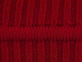 Macro red sweater I Royalty Free Stock Photo
