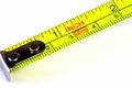 Macro of a retractable tape measure Royalty Free Stock Photo