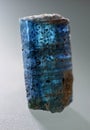 Macro shooting blue kyanite mineral gemstone