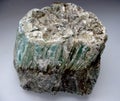 Macro shooting of collection natural rock - green talc mineral