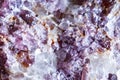 Macro shooting of natural gemstone. Raw mineral lepidolite.