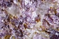 Macro shooting of natural gemstone. Raw mineral lepidolite.