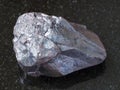 hematite stone on dark background