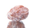 Macro shooting of natural mineral rock specimen - Raw orange Calcite stone