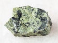 raw serpentinite stone on white Royalty Free Stock Photo