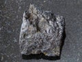 rough Bituminous coal stone on dark background Royalty Free Stock Photo