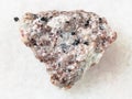 rough Miserite stone on white Royalty Free Stock Photo