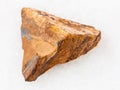 tiger-eye stone on white Royalty Free Stock Photo