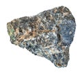 rough Chromite stone isolated on white