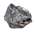 rough Hematite crystal isolated on white