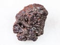 Raw Goethite stone on white Royalty Free Stock Photo