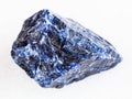 Raw Sodalite gemstone on white Royalty Free Stock Photo