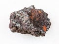 Rough Goethite stone on white Royalty Free Stock Photo