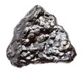 Rough Hematite Kidney Ore stone isolated Royalty Free Stock Photo