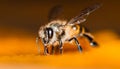 Macro shot of bees Sweet drink Royalty Free Stock Photo