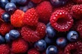 macro shot of berry texture and vibrant colors