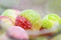 Macro shot of boiled candy sweets Royalty Free Stock Photo