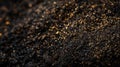 Macro shot of brown soil with visible grains and textures Royalty Free Stock Photo