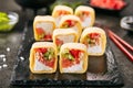 Japanese Sushi Rolls Royalty Free Stock Photo