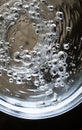 Macro Shot of Carbonated Water Bubbles Royalty Free Stock Photo