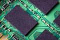 Computer or notebook memory chip. Electronic circuit board. Random Access Memory Royalty Free Stock Photo