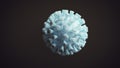 Macro Shot of Covid-19 Virus Blue