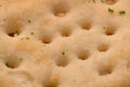 macro shot of cracker with salt