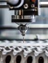 A macro shot of a 3D printer layering material emphasizing innovation in automated manufacturing technology