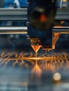 A macro shot of a 3D printer layering material emphasizing innovation in automated manufacturing technology