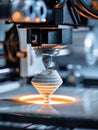 A macro shot of a 3D printer layering material emphasizing innovation in automated manufacturing technology