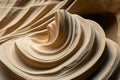Macro shot of eroded sandstone texture, intricate wind-carved patterns forming delicate swirls.